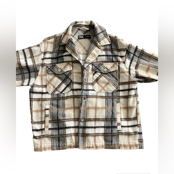 Zara Oversized Flannel Shacket - Picture 2 of 5